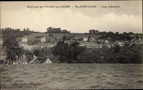 Ak Blamecourt Magny en Vexin Val-d’Oise, Vue Generale