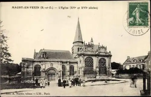 Ak Magny en Vexin Val-d’Oise, L'Eglise