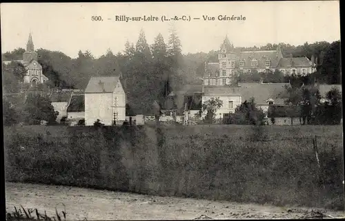Ak Rilly sur Loire Loir-et-Cher, Vue generale