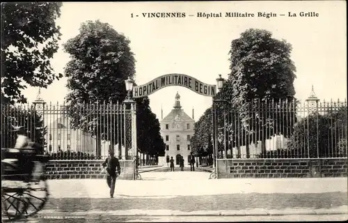 Ak Vincennes Val de Marne, Hopital Militaire Begin, La Grille