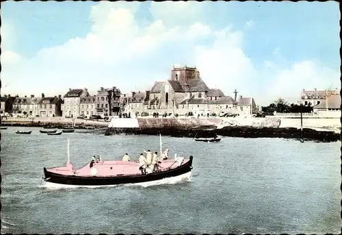 Ak Barfleur Manche, La Canot de Sauvetage rentrant de Mission