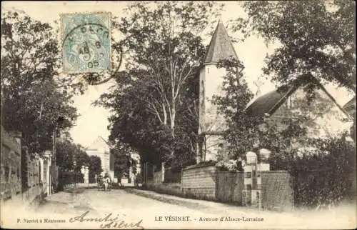 Ak Le Vésinet Yvelines, Avenue d'Alsace Lorraine