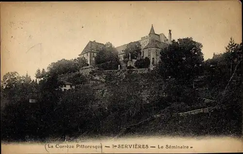 Ak Servières le Château Correze, Le Seminaire