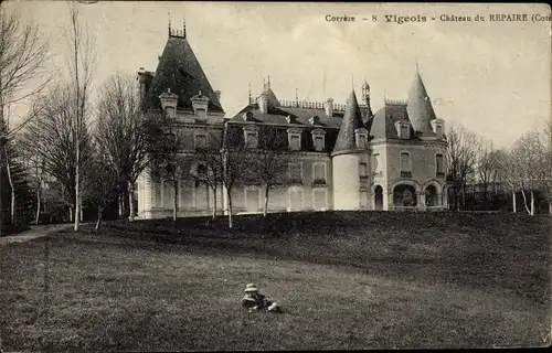 Ak Vigeois Correze, Chateau du Repaire