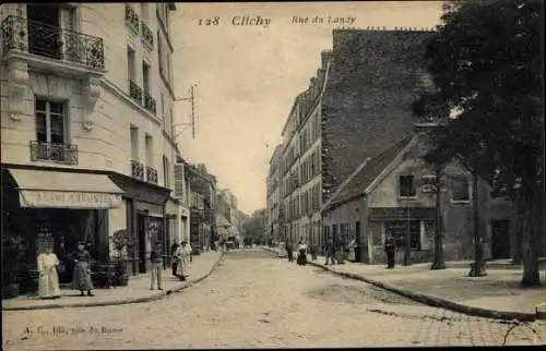 Ak Clichy Hauts de Seine, Rue du Landy