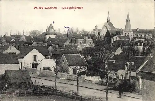 Ak Pontlevoy Loir et Cher, Vue generale