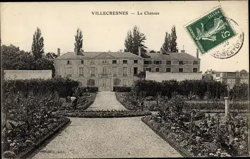 Ak Villecresnes Val-de-Marne, Le Chateau