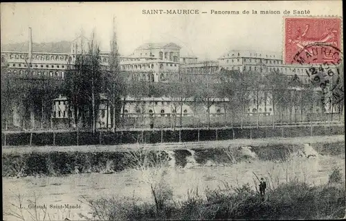 Ak Saint Maurice Val-de-Marne, Panorama de la maison de Sante