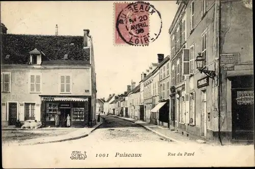 Ak Puiseaux Loiret, Rue du Parc