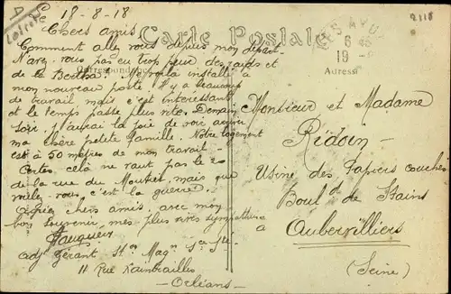 Ak Orléans Loiret, L'Avenue Dauphine