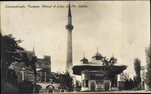 Ak Constantine Algerien, Fontaine Ahmed et place de Ste Sophie