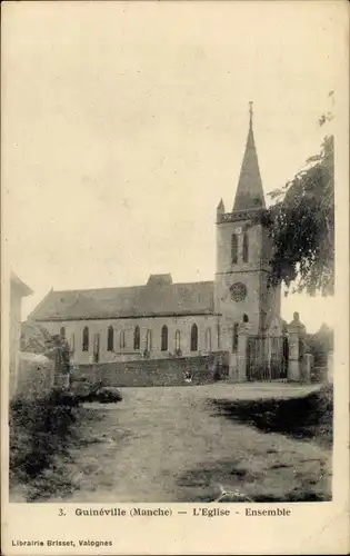 Ak Guinéville Manche, Kirche