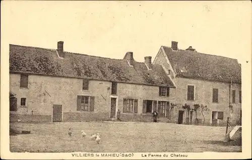 Ak Villiers le Mahieu Yvelines, La Ferme du Château