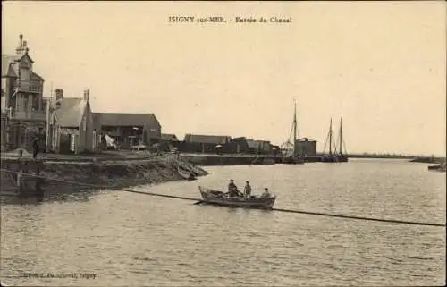 Ak Isigny sur Mer Calvados, Entree du Chenal