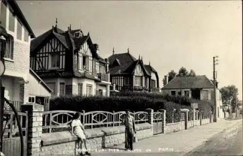 Ak Isigny sur Mer Calvados, Route de Paris
