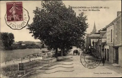 Ak Chalonnes Maine et Loire, Le Quai St Maurille