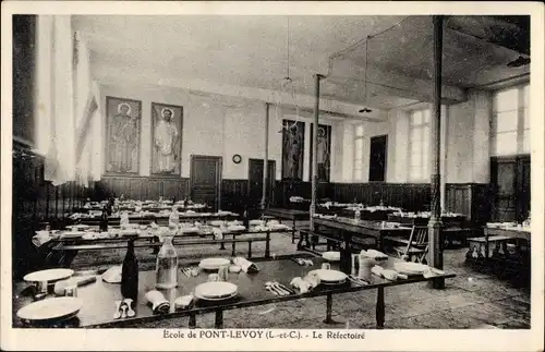 Ak Pontlevoy Loir et Cher, Ecole, Le refectoire