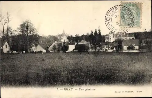 Ak Rilly Loir-et-Cher, Vue generale