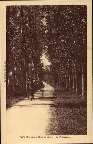 Ak Courbouzon Loir et Cher, La Promenade