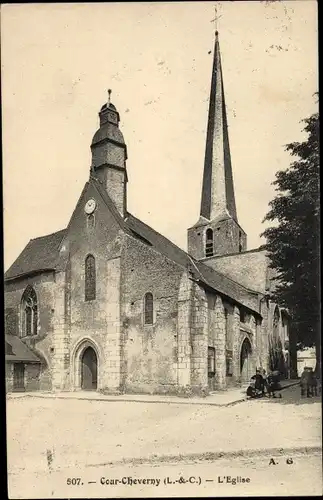 Ak Cour-Cheverny Loir-et-Cher, L'Eglise