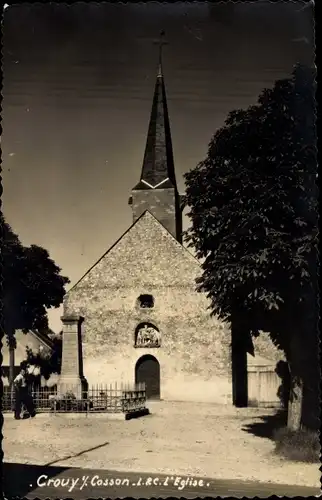 Ak Crouy sur Cosson Loir et Cher, L'Eglise