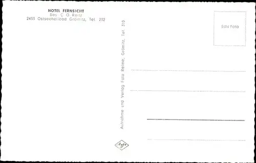 Ak Ostseebad Grömitz in Holstein, Hotel Fernsicht