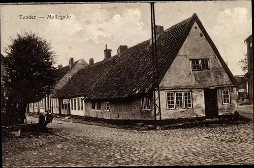 Ak Tønder Tondern Dänemark, Mollegade