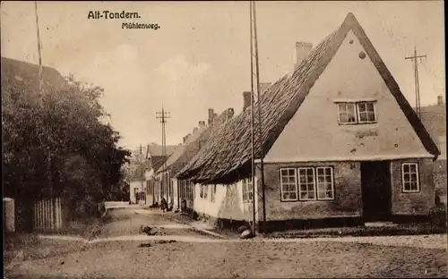 Ak Tønder Tondern Dänemark, Mühlenweg