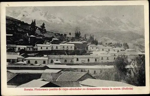 Ak Sorata Bolibien, Pintoresco pueblo de cuyo alrededor no desaparece nunca la nieve