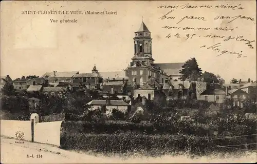 Ak Saint Florent le Vieil Maine et Loire, Vue generale