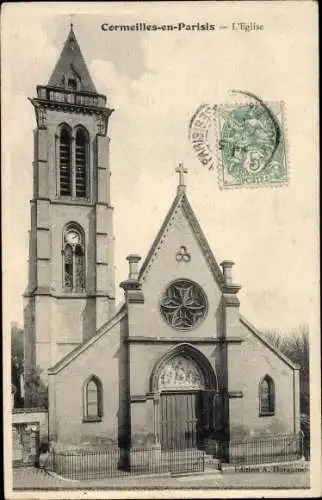 Ak Cormeilles en Parisis Val d'Oise, L'Eglise