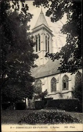 Ak Cormeilles en Parisis Val d'Oise, L'Eglise