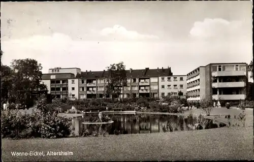 Ak Wanne Herne im Ruhrgebiet, Altersheim