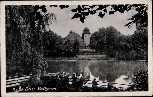 Ak Wanne Eickel Herne im Ruhrgebiet, Stadtgarten