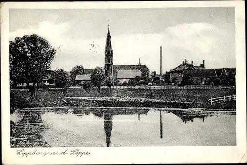 Ak Lippborg Lippetal Nordrhein Westfalen, Partie am Wasser