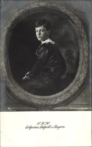 Künstler Ak Erbprinz Luitpold von Bayern, Portrait