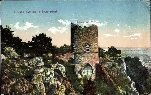 Ak Maria Enzersdorf Niederösterreich, Schwarzer Turm