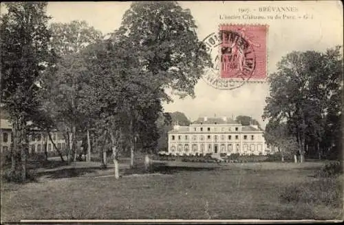 Ak Limeil Brevannes Val de Marne, L'ancien Chateau, vu du Parc