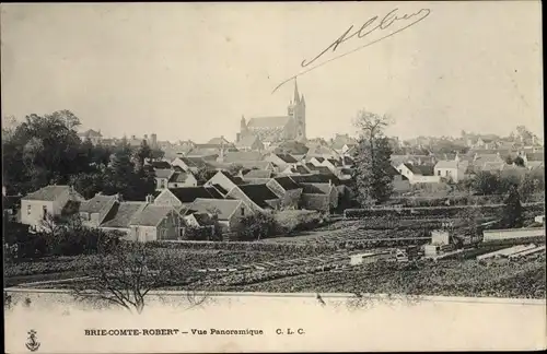 Ak Brie Comte Robert Seine et Marne, Panorama