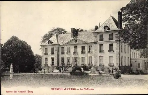 Ak Verneuil-l’Étang Seine et Marne, Château