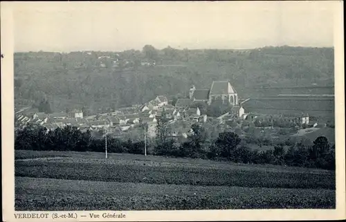 Ak Verdelot Seine et Marne, Gesamtansicht