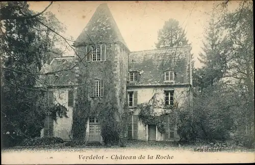 Ak Verdelot Seine et Marne, Château de la Roche