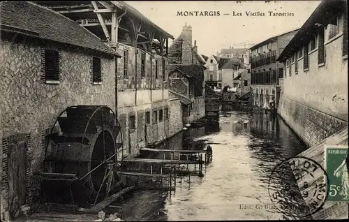 Ak Montargis Loiret, Les Vieilles Tanneries