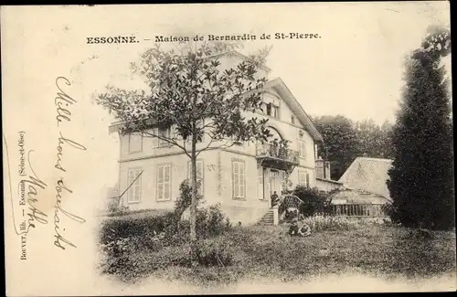 Ak Essonnes Essonne, Maison de Bernardin de St Pierre