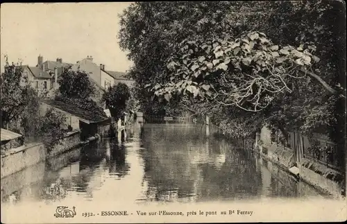 Ak Essonnes Essonne, Vue sur l'Essonne, pres le pont au Bd Ferray