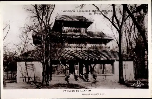 Ak Paris XII, Exposition Coloniale Internationale 1931, Pavillon de L'Annam