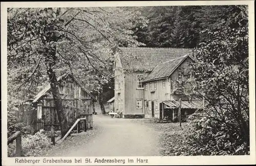 Ak Sankt Andreasberg im Oberharz, Rehberger Grabenhaus