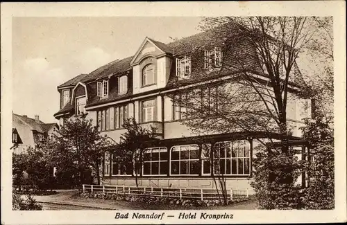 Ak Bad Nenndorf an der Weser, Hotel Kronprinz