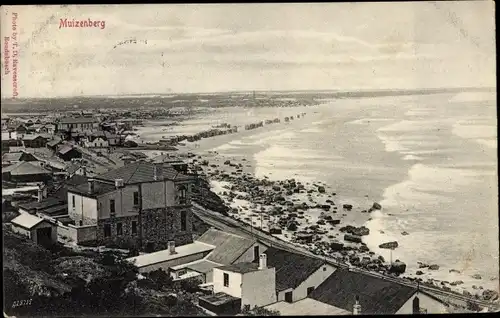 Ak Muizenberg Kapstadt Südafrika, Panorama vom Ort