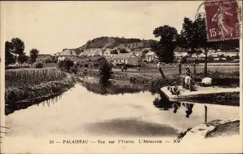 Ak Palaiseau Essonne, Vue sur l'Yvette, L'Abreuvoir